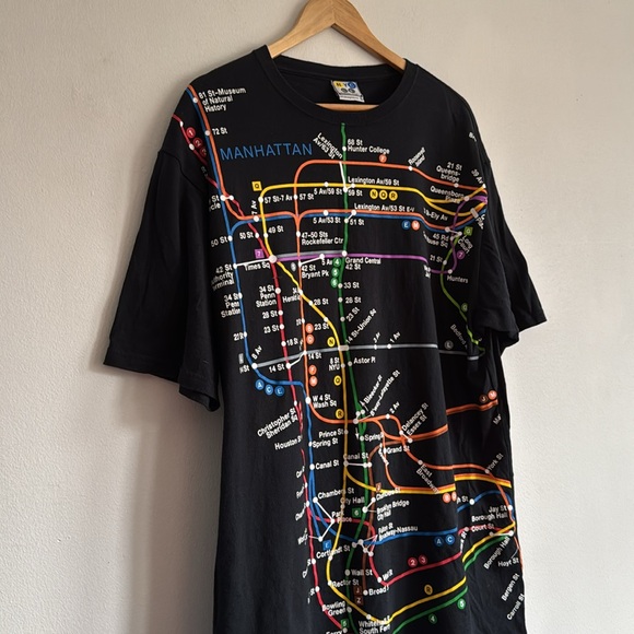 Vintage New York City Subway T-Shirt / XL / AOP - Picture 3 of 7